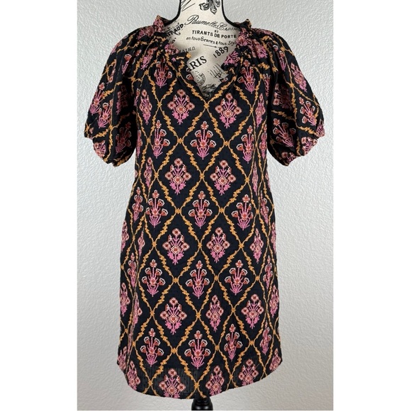 Joy Joy Ethnic Embroidered Dress, size Small - Picture 7 of 11